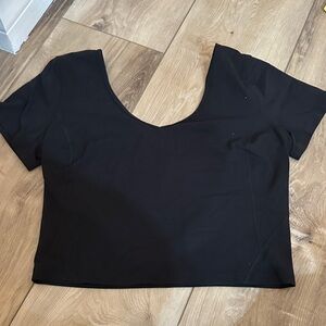 Lululemon Athletica Black Crop Top